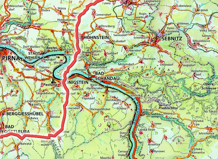 Karte WDE-Weg