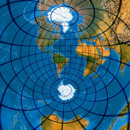 Kartenprojektionen Azimutalentwürfe