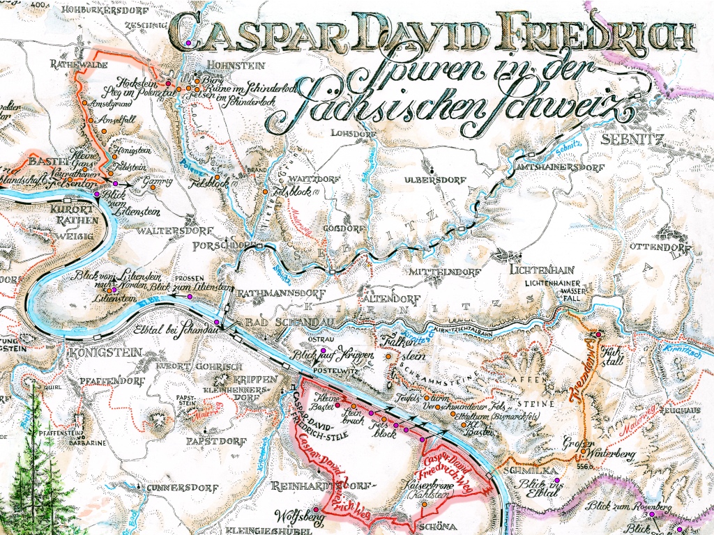 Caspar David Friedrich &ndash; Spuren in der S&auml;chsischen Schweiz