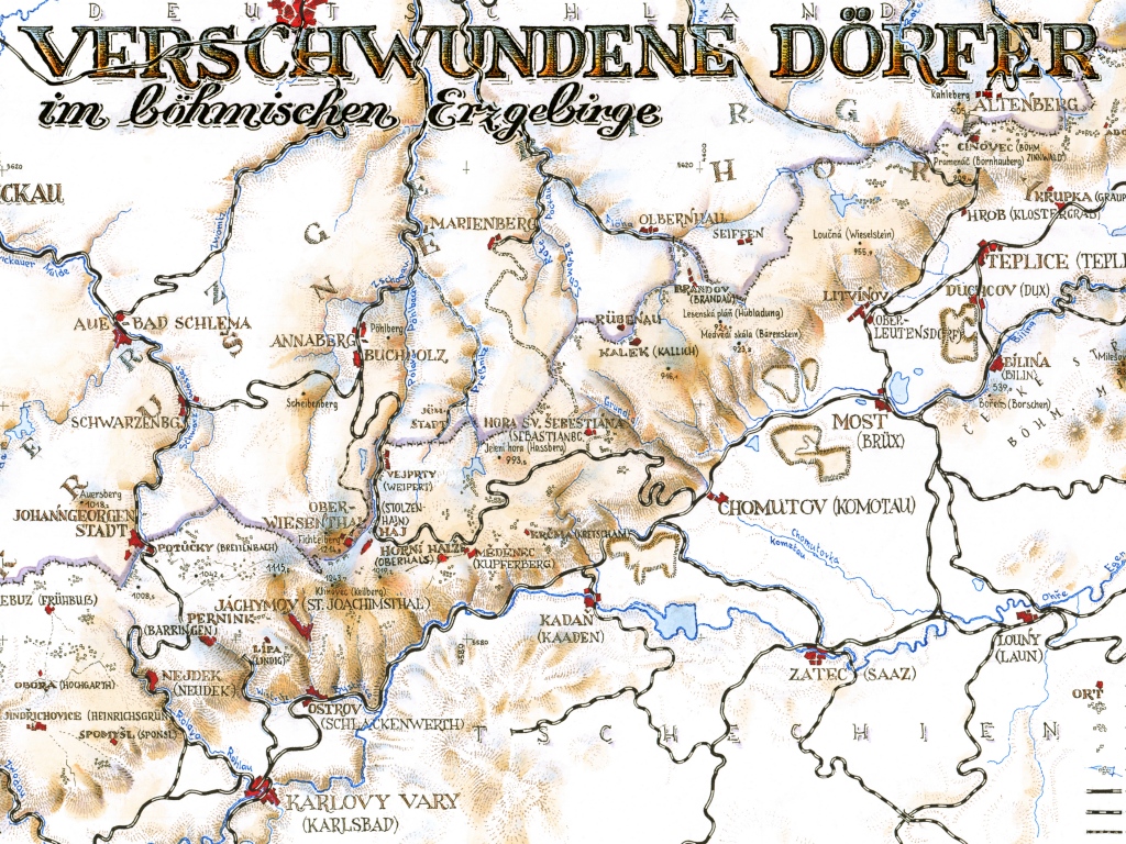Verschwundene D&ouml;rfer im b&ouml;hmischen Erzgebirge
