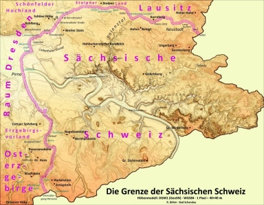grenze der Sächsischen Schweiz